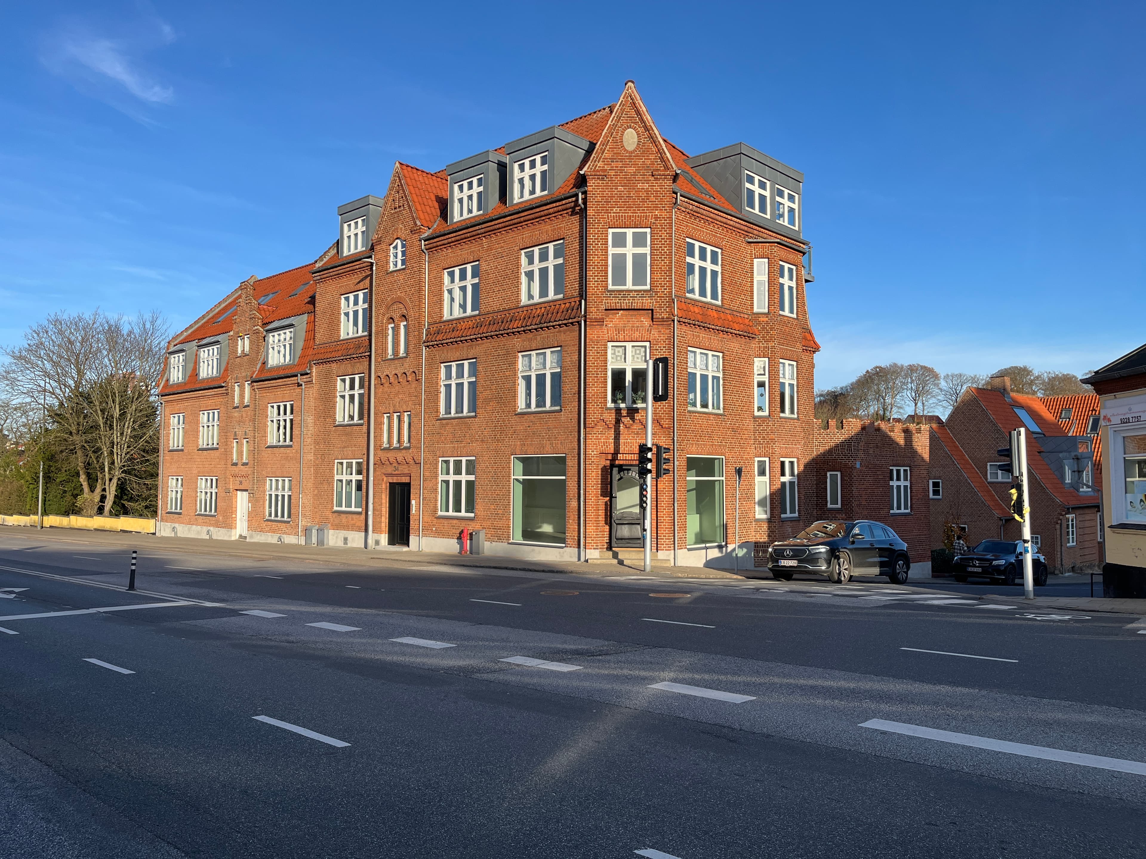 Facade af ejendom i Silkeborg